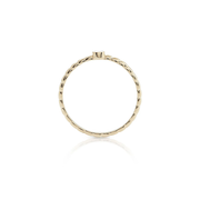 Kleiner Ring aus vergoldetem Sterlingsilber mit glänzender und polierter Oberfläche, verziert mit einem Perlmutt RI-10068GP