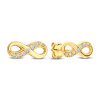 Ohrstecker Infinity 14 Zirkonia Gold 585 57883
