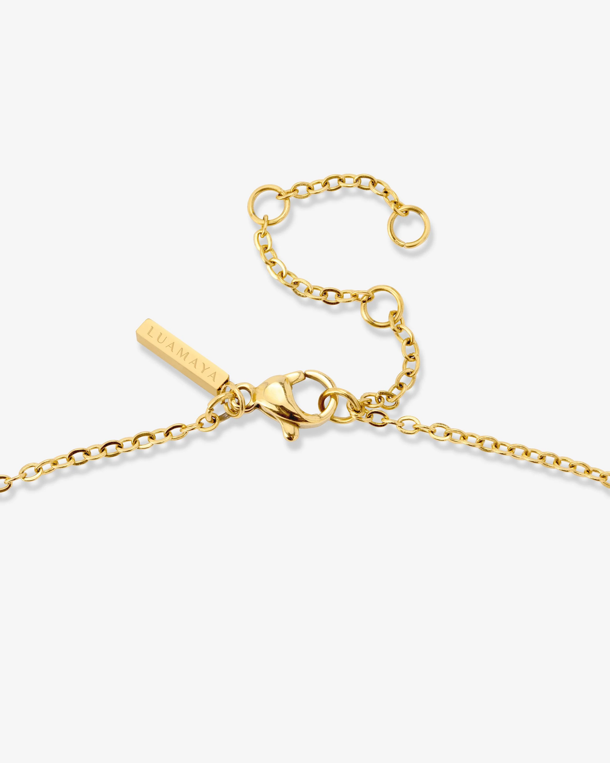 LUAMAYA Tiny Letter Necklace ABC