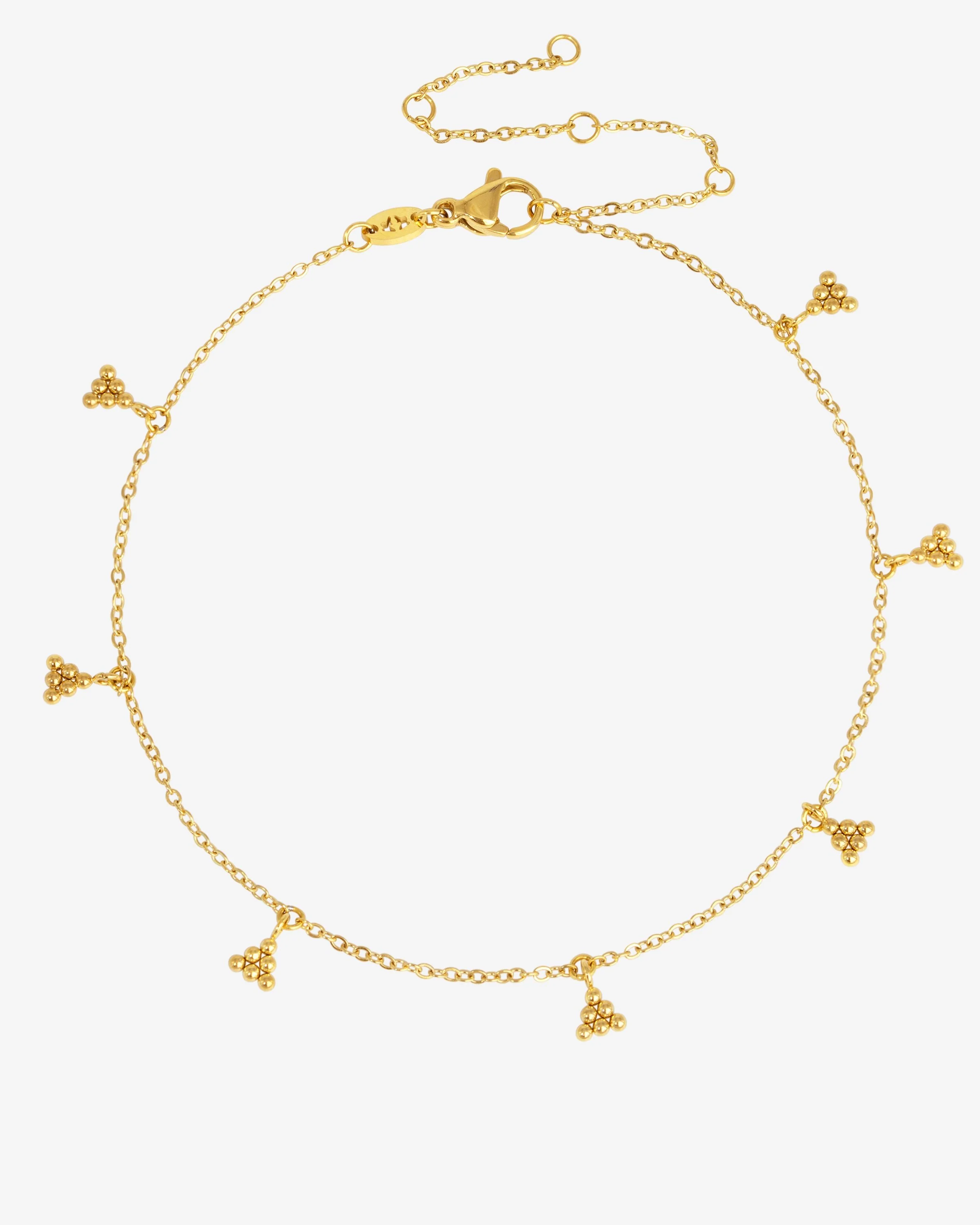LUAMAYA Tiny Beads Anklet Gold Fusskette
