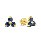 Ohrstecker mit 6 Zirkonia blau Gold 585 57669