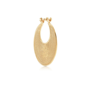 Ohrringe aus Sterlingsilber mit Gelbgoldplattierung im ethnoetruskischen Stil EG-2086