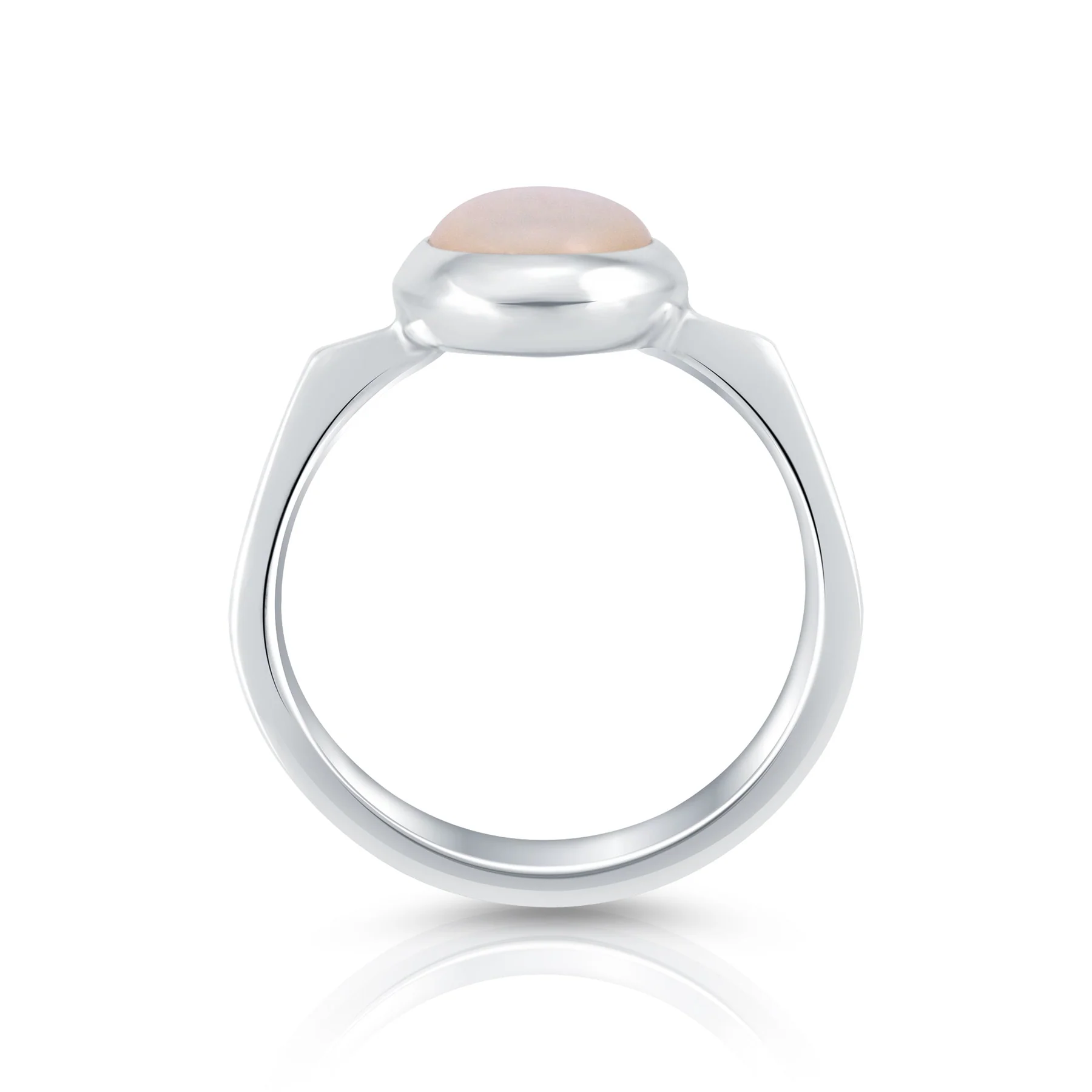 Ring aus Sterlingsilber mit ovalem Perlmutt R-4434-50