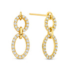 Ohrstecker mit 62 Zirkonia Gold 585 57738
