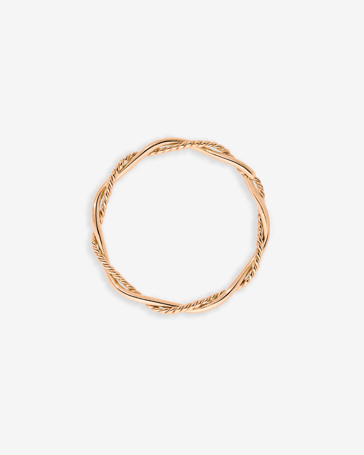 LUAMAYA Curly Twist Ring Roségold