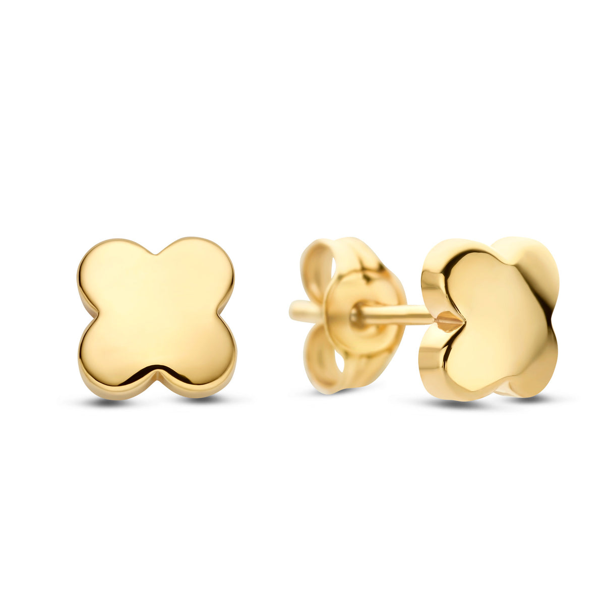 Ohrstecker Kleeblatt 4,6mm Gold 585 58031