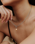 LUAMAYA Perla Rosa Rope Chain Necklace
