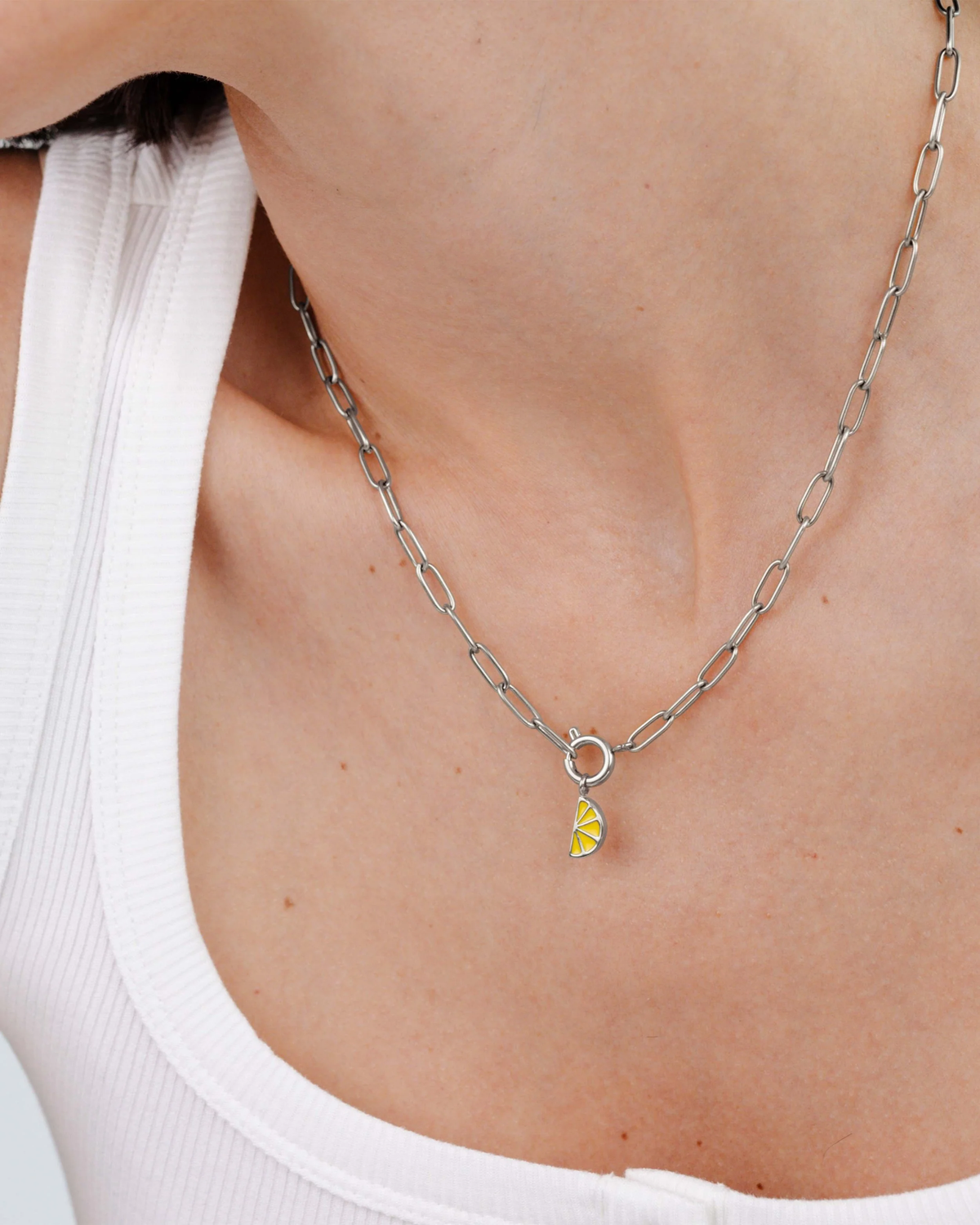 LUAMAYA Zesty Oval Links Necklace