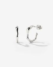 LUAMAYA Solar Wave Hoop Studs Small
