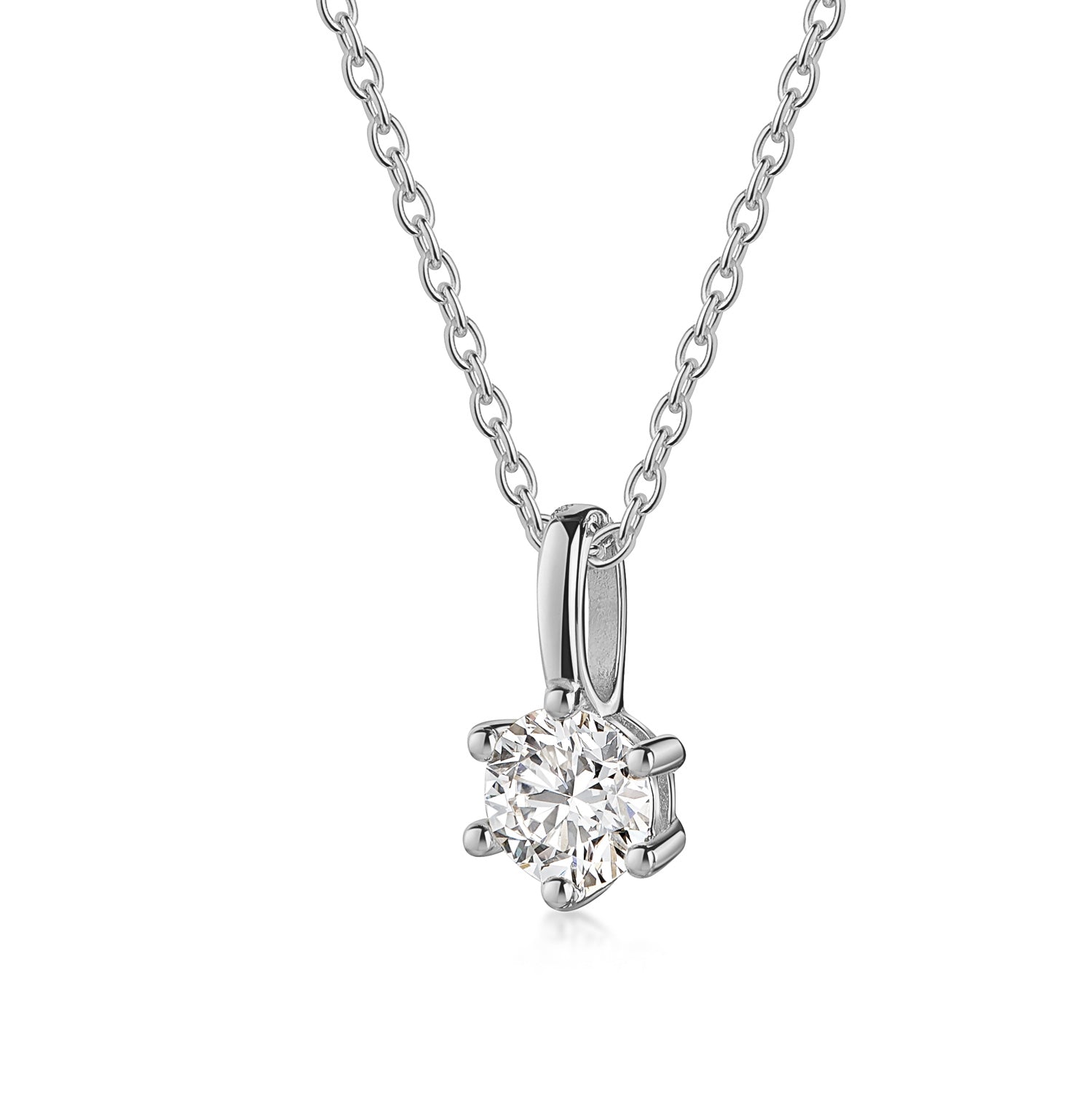 Lovebird Anhänger mit Lab Grown Brillant 0,20 ct. Weißgold 585 LB693
