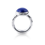Ring aus Sterlingsilber mit wunderschönem oval Lapislazuli (11x17mm) R-4333