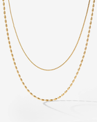LUAMAYA Droplet Double Necklace