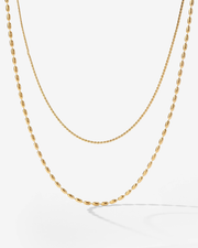 LUAMAYA Droplet Double Necklace
