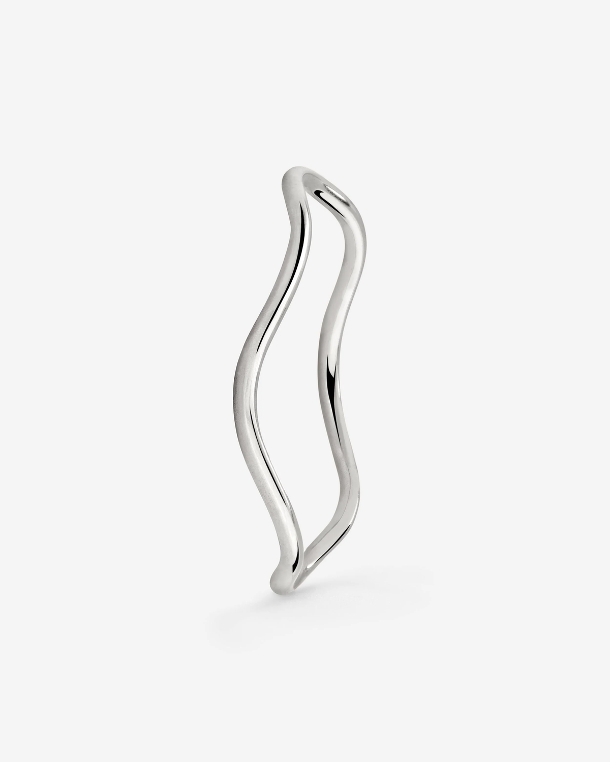 LUAMAYA Slim Wave Ring Silber