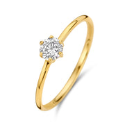 Damenring mit Zirkonia 4mm Gold 585 57793