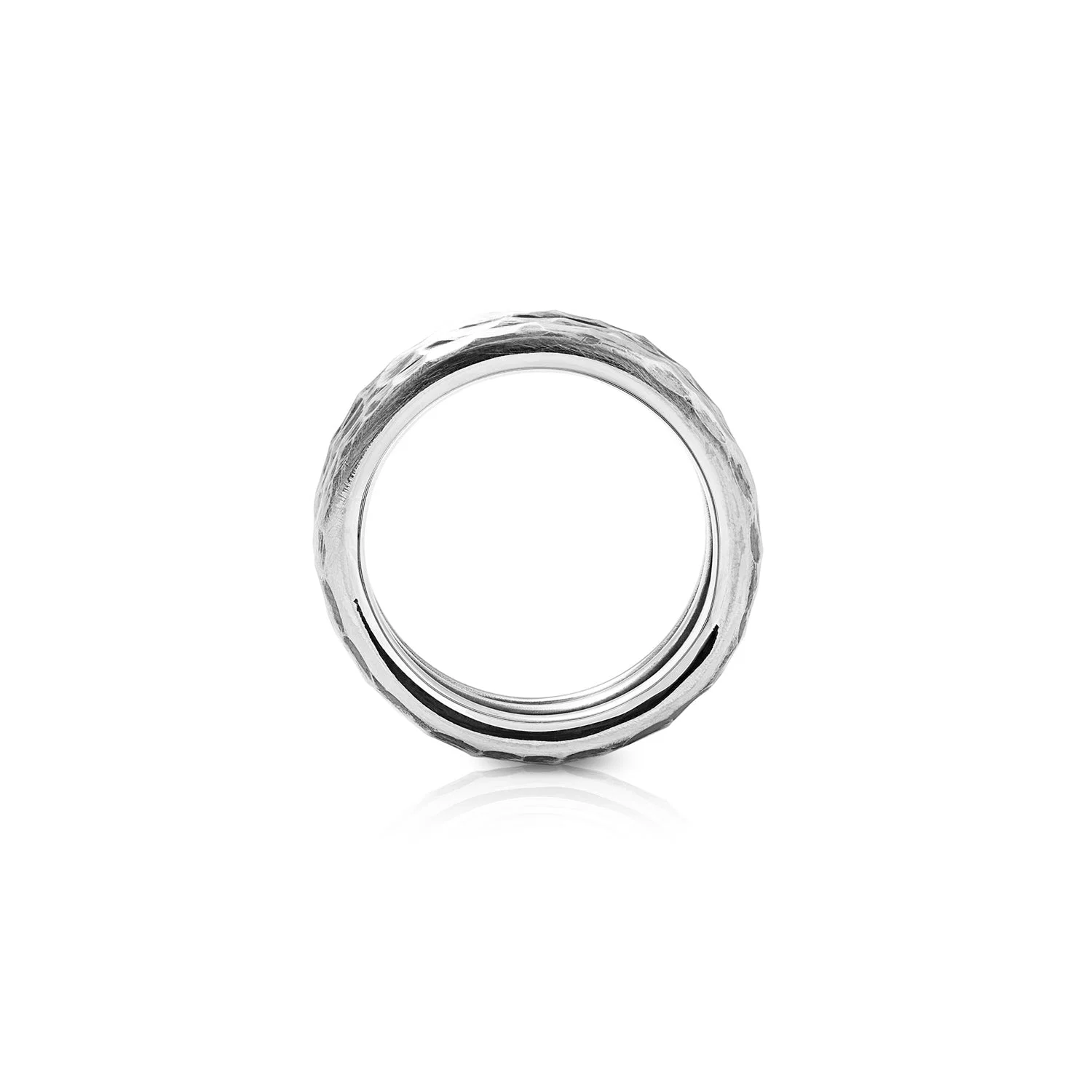 Wunderschöner Ring aus Sterlingsilber mit oxidierte Oberfläche eine unverwechselbare R-4362