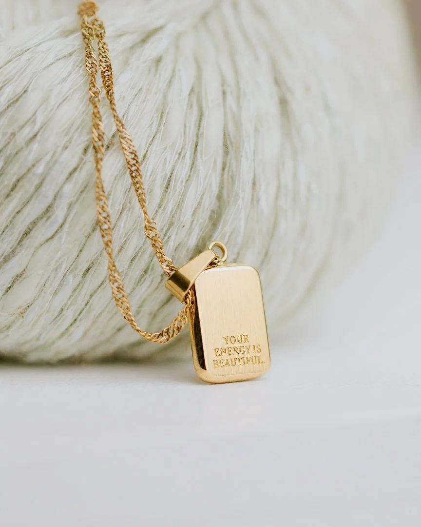 LUAMAYA Your energy is beautiful Necklace Gold