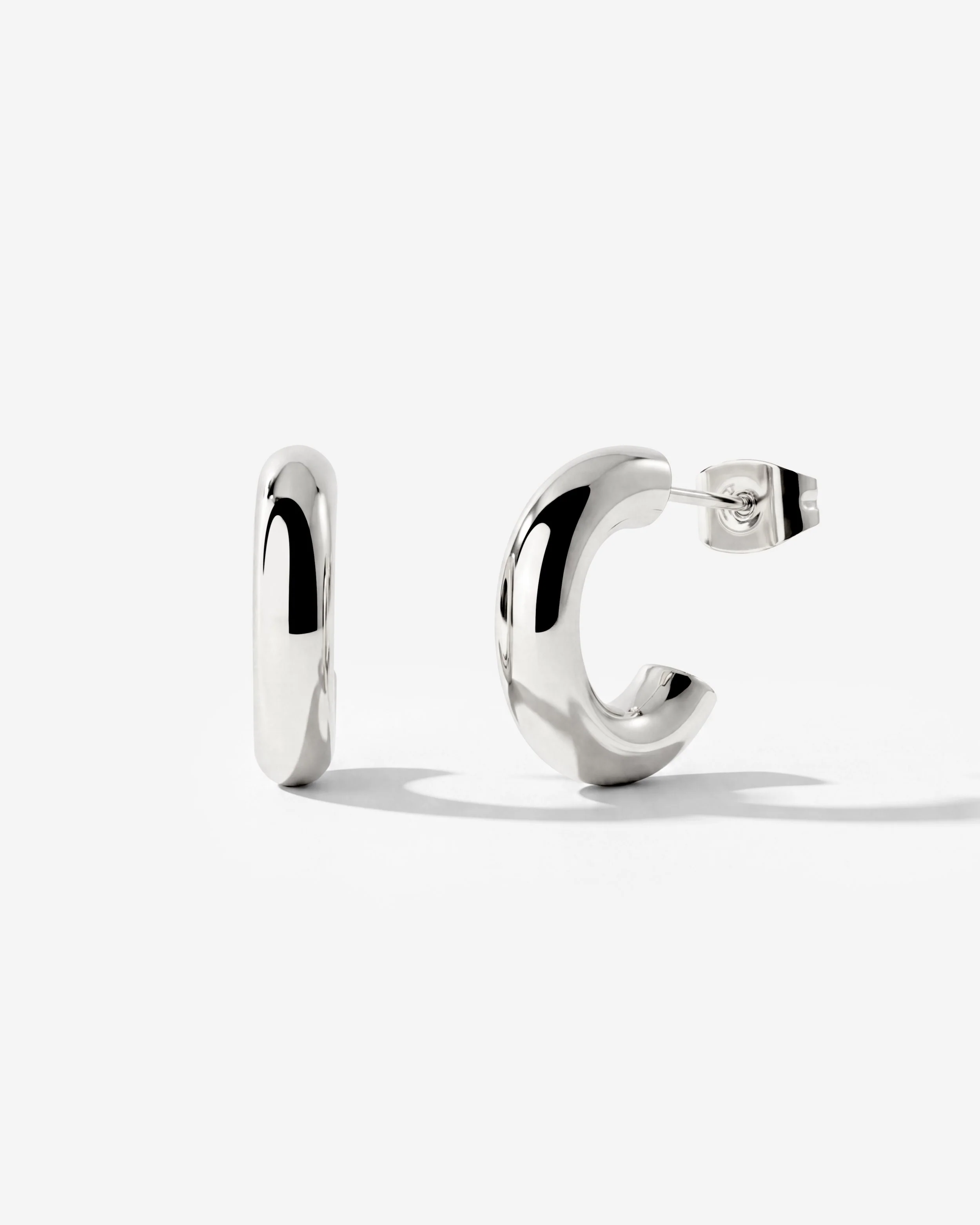 LUAMAYA Inner Light Hoop Studs