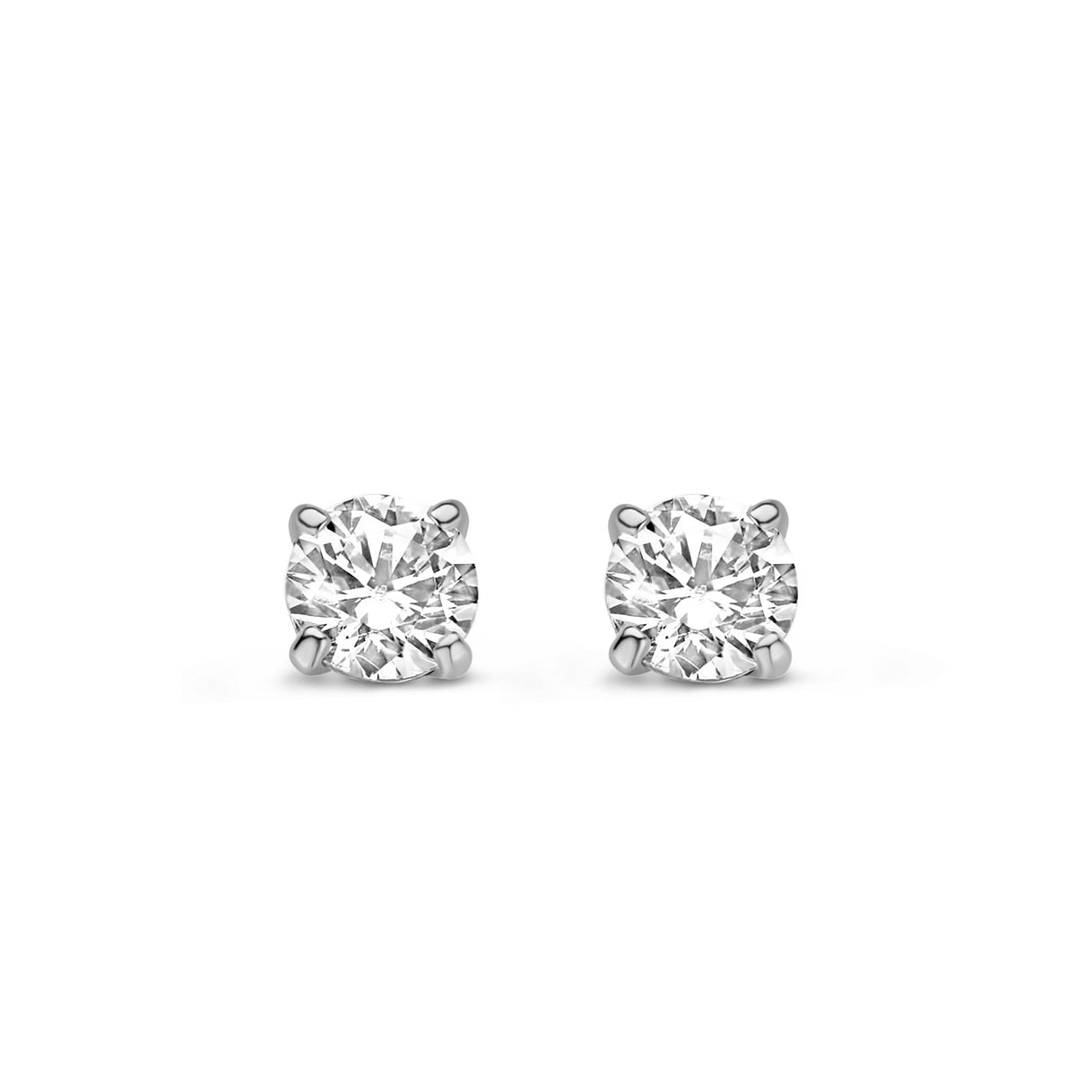 Ohrstecker mit Zirkonia 4mm Weißgold 585 57620