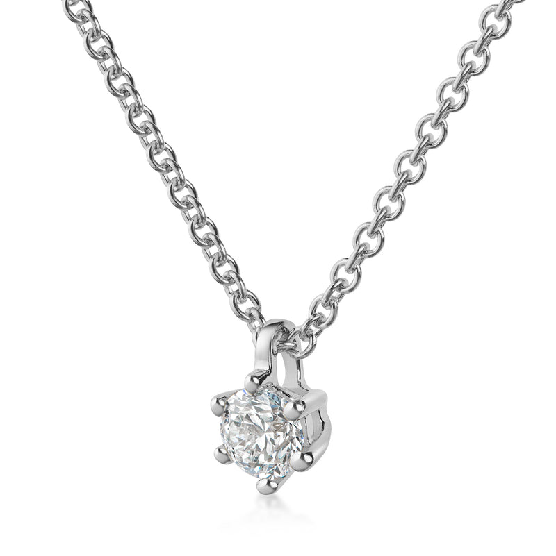 Lovebird Collier mit Brillant 0,20 ct. Weißgold 585 LB345