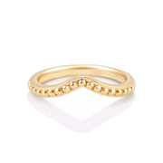 Ring aus Sterlingsilber und Gelbgold in Form eines Ethno-Pfeils RI-10089GP