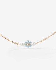 LUAMAYA Forever Blue Daisy Necklace