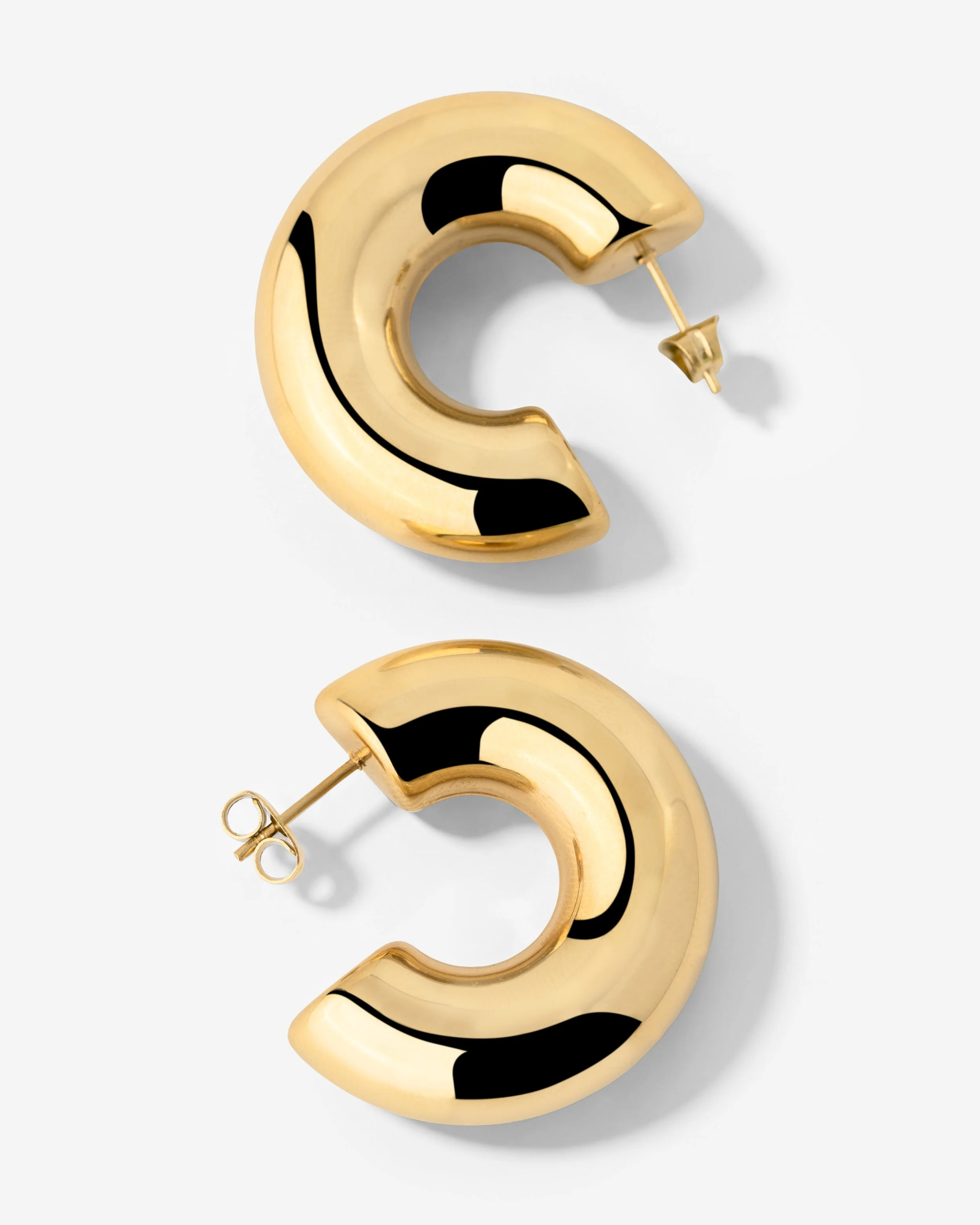 LUAMAYA Chunky Hoop Studs