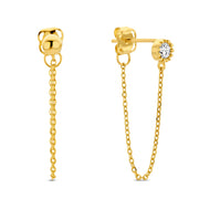 Ohrstecker Zirkonia/Kugel Gold 585 57735