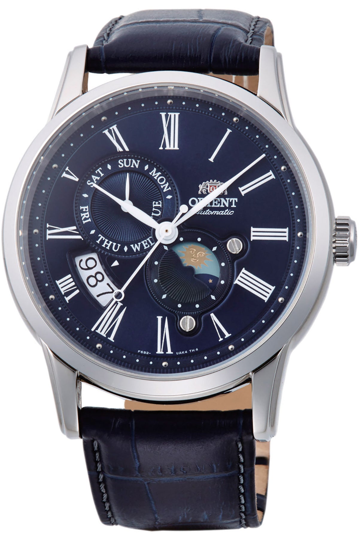 Orient Sun & Moon Blaues Leder RA-AK0011D