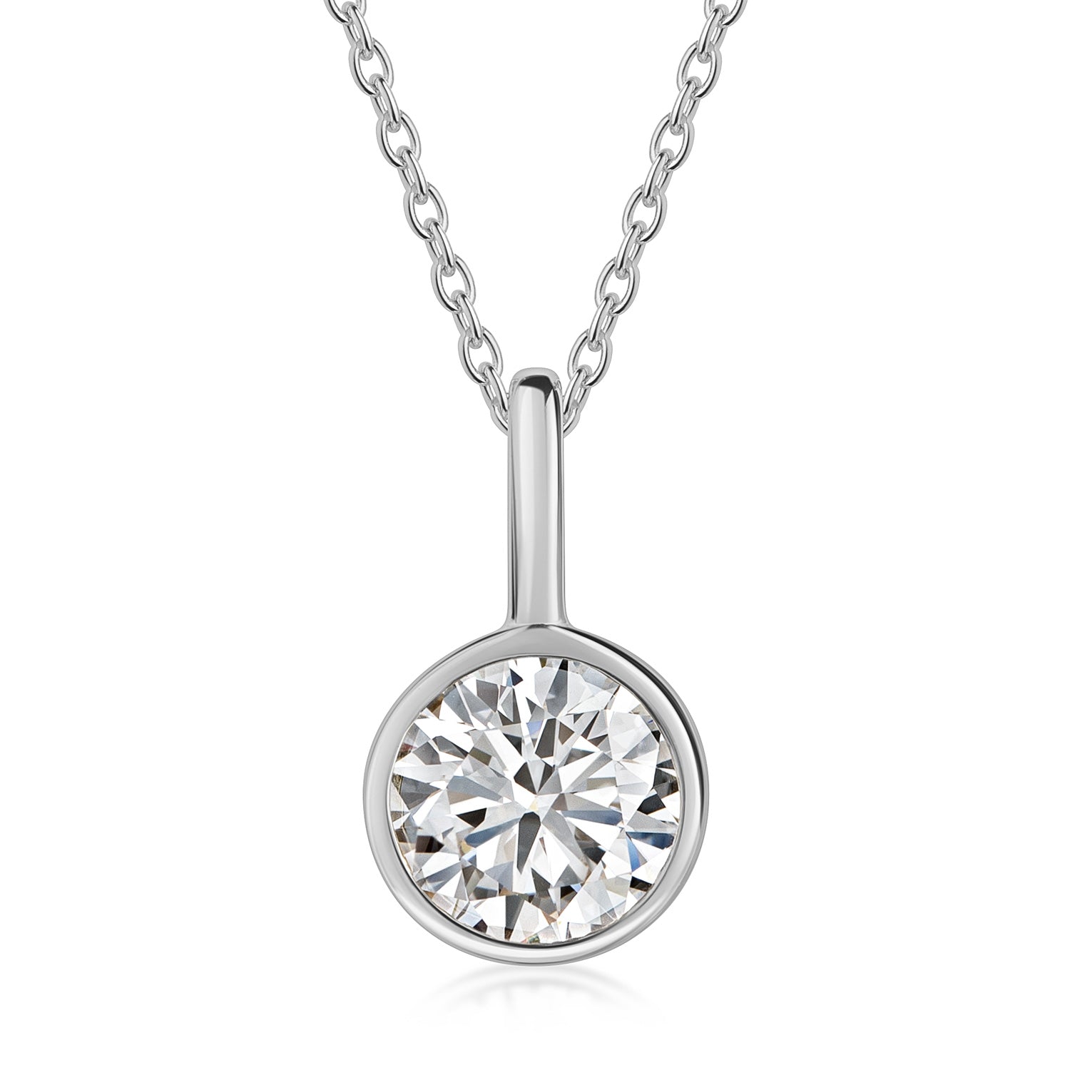 Lovebird Anhänger mit Lab Grown Brillant 1,00 ct. Weißgold 585 LB685