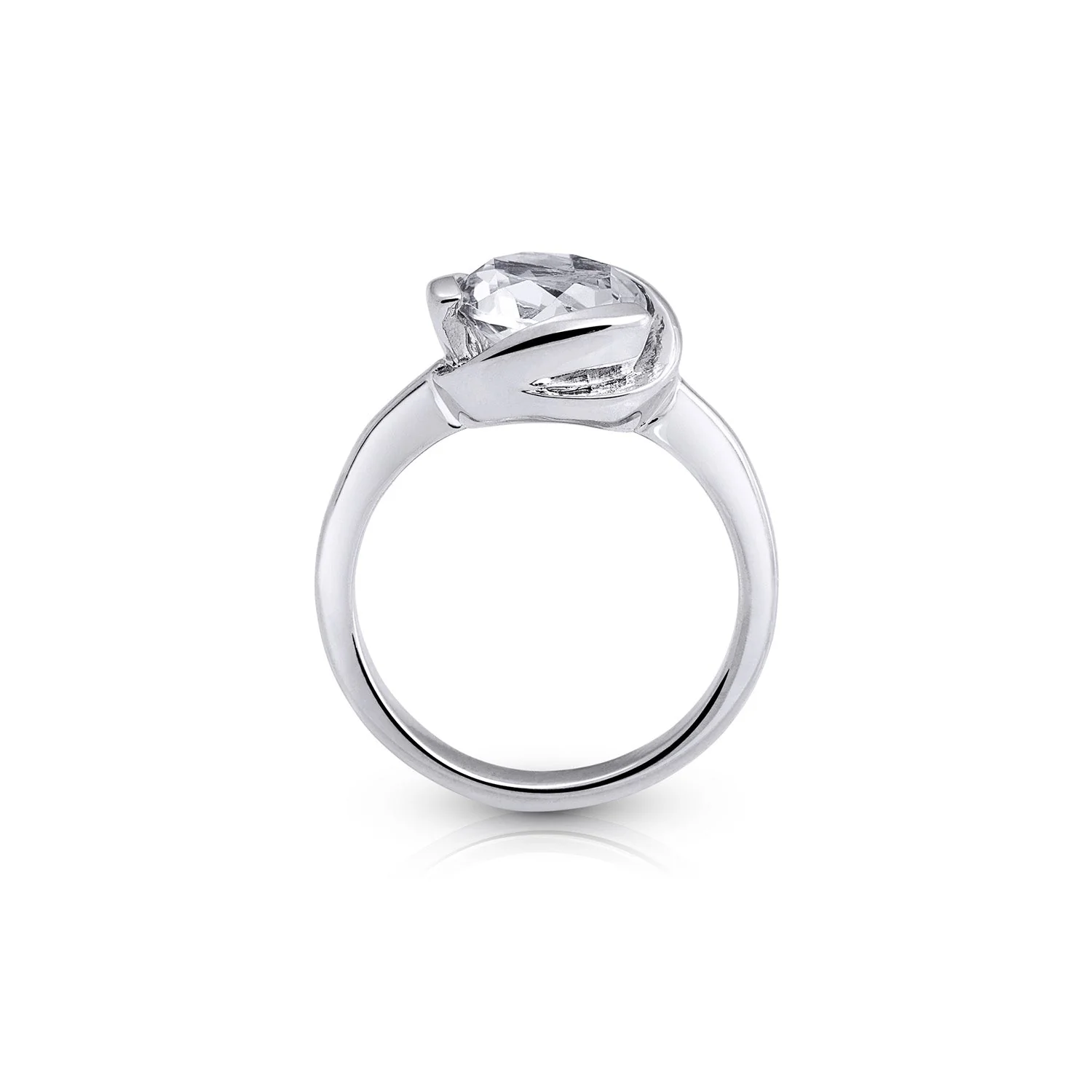 Sterlingsilber Ring Stein Cristal Quarz SR-151-1