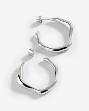 LUAMAYA Solar Wave Hoop Studs Large