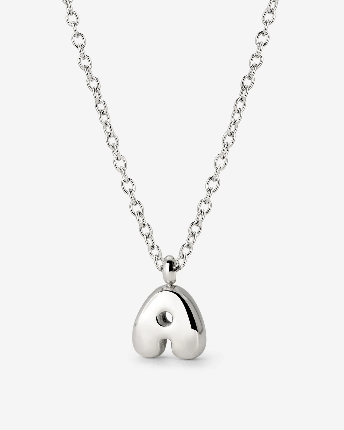 LUAMAYA Bubble Letter Necklace Silber ABC