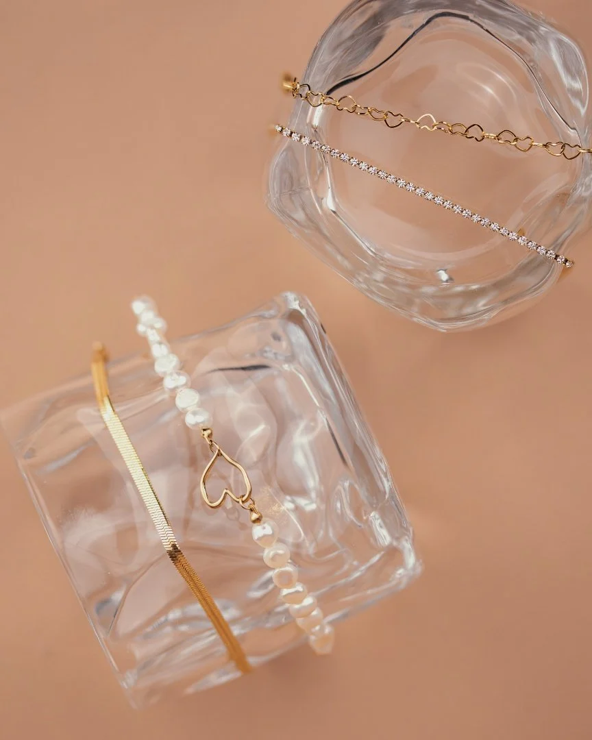 LUAMAYA Slim Herringbone Bracelet Gold