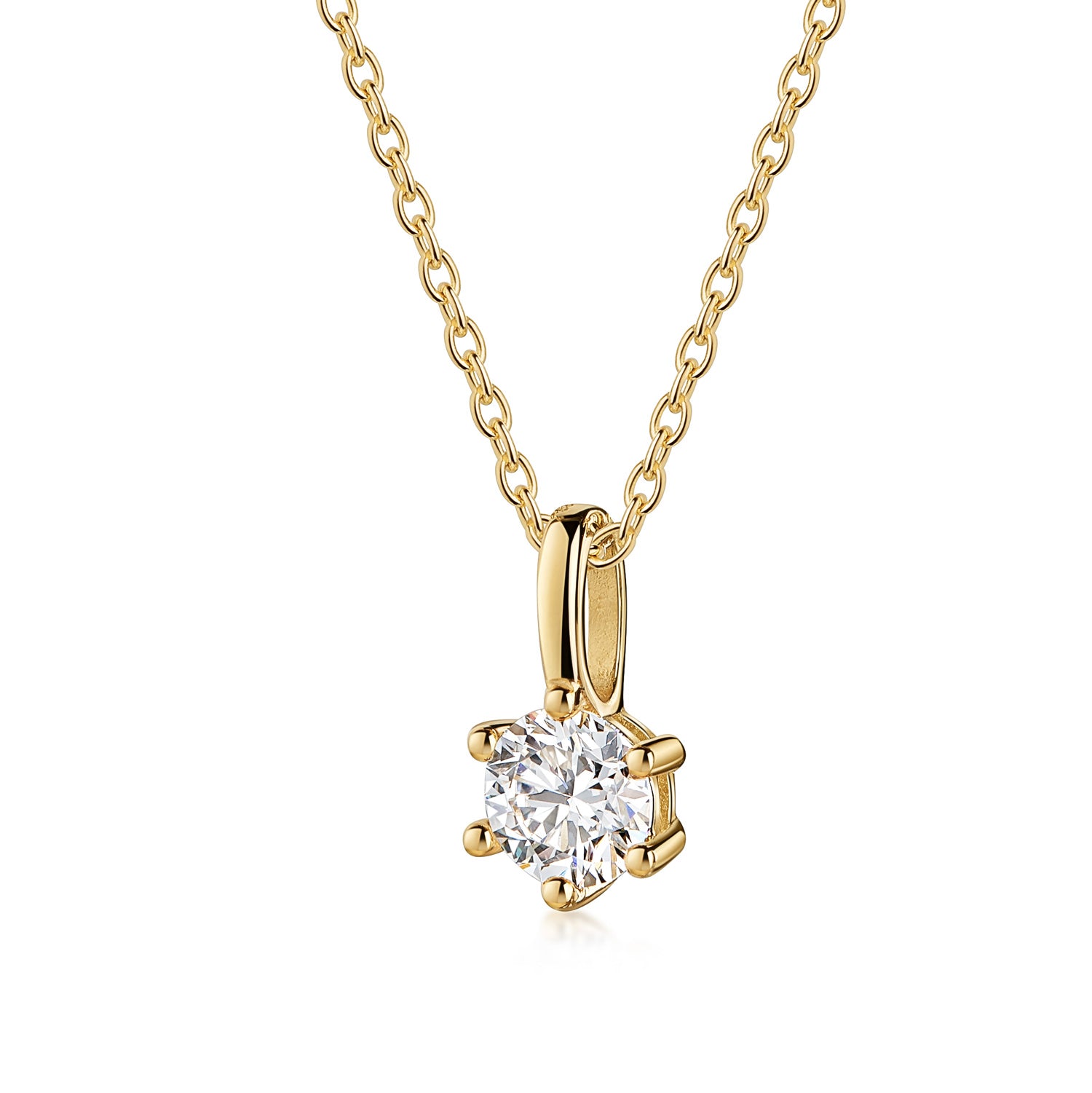 Lovebird Anhänger mit Lab Grown Brillant 0,20 ct. Gelbgold 585 LB692
