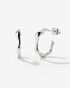 LUAMAYA Solar Wave Hoop Studs Medium