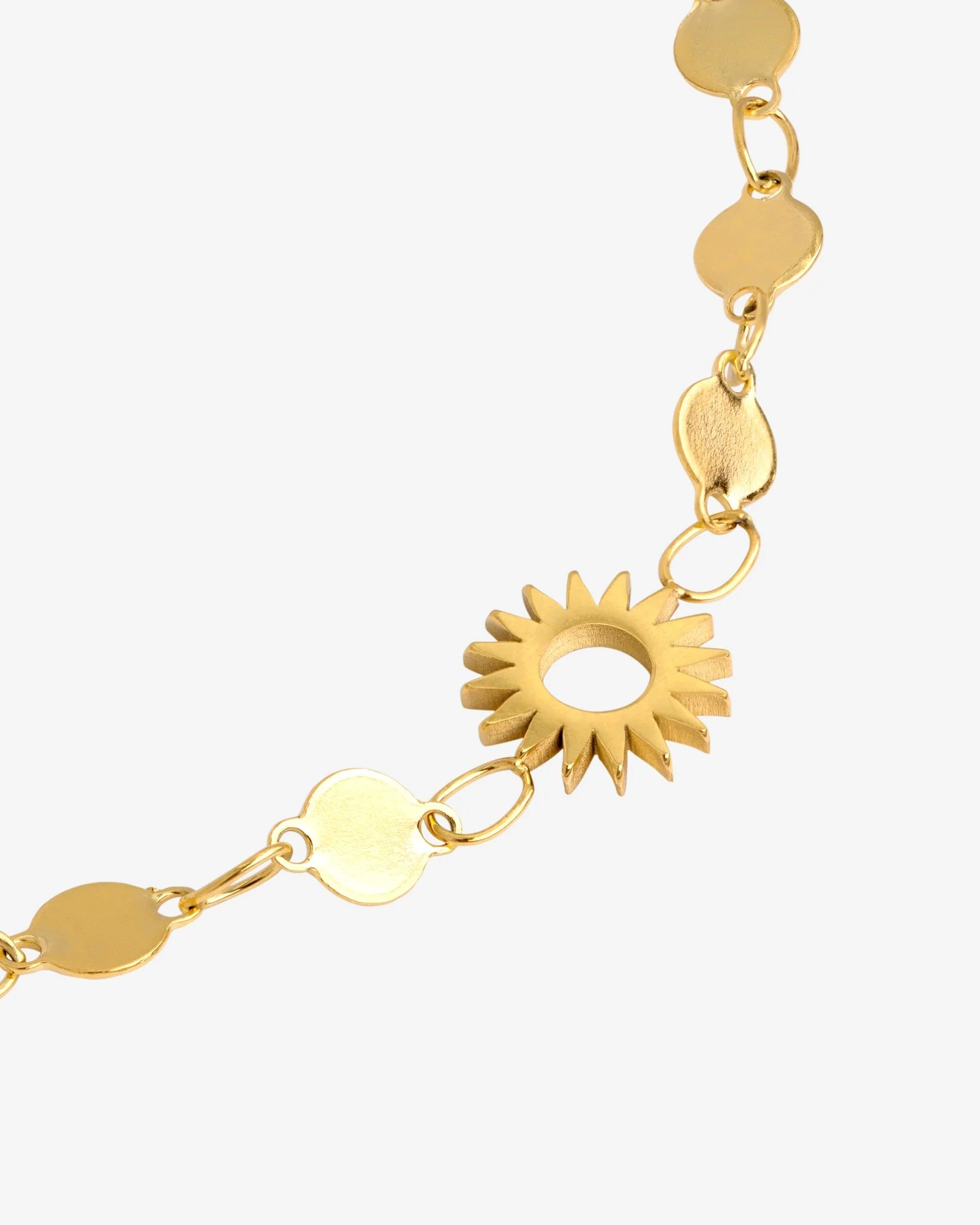 LUAMAYA Sunny Side Up Anklet Gold Fusskette