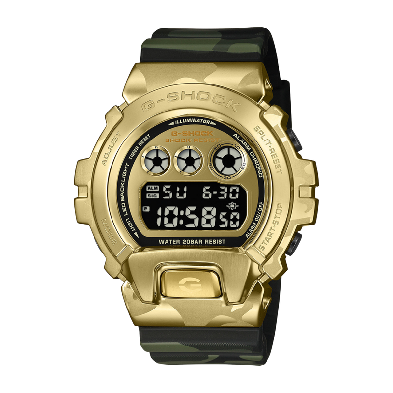 G-SHOCK CLASSIC BOLD CAMO SERIES -CAMO & GOLD GM-6900CMG-3ER