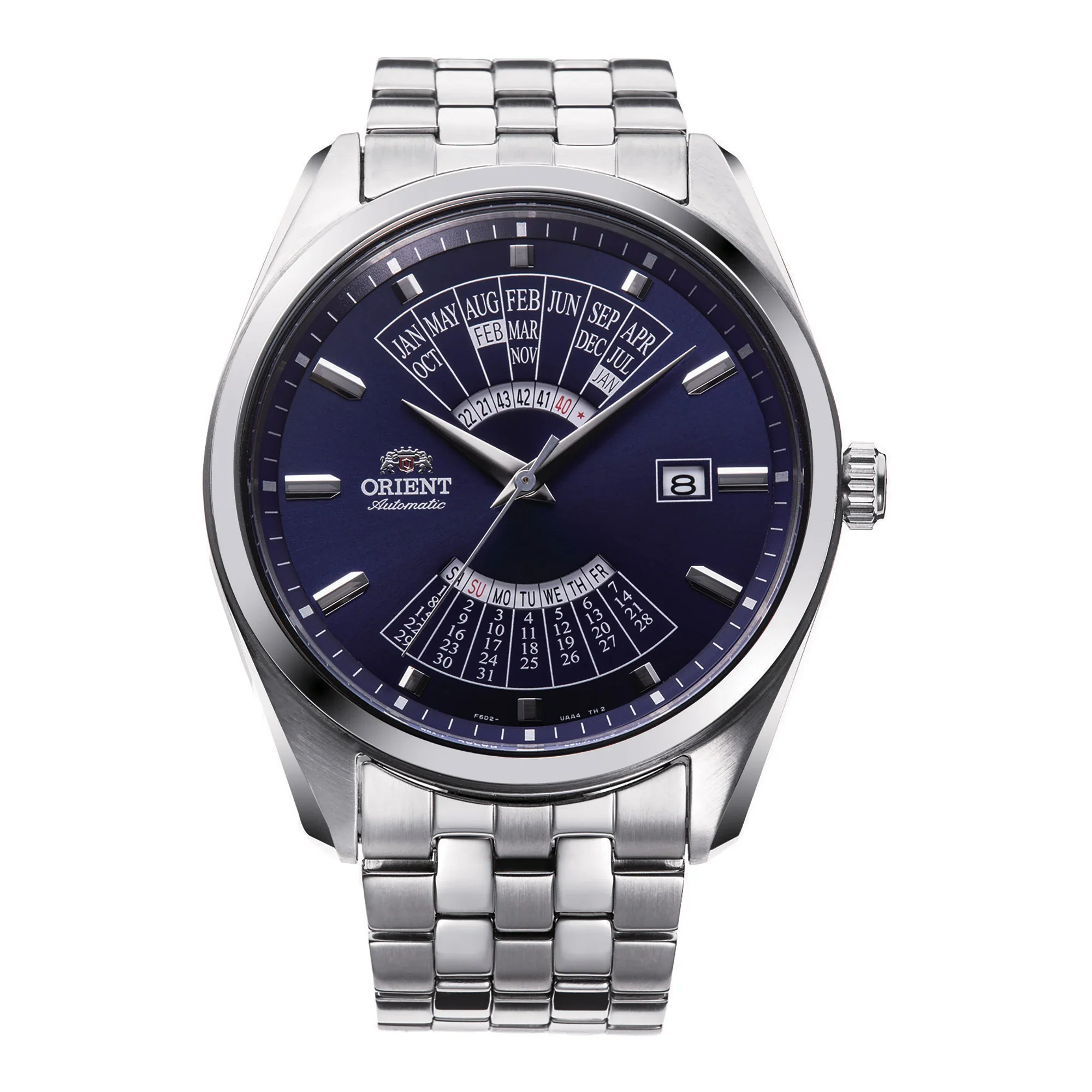 Orient Multi Year Calendar Stahl Blau RA-BA0003L