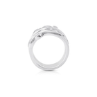 Elegant gestalteter Ring aus Sterlingsilber mit 9 Zirkonia 20-1017