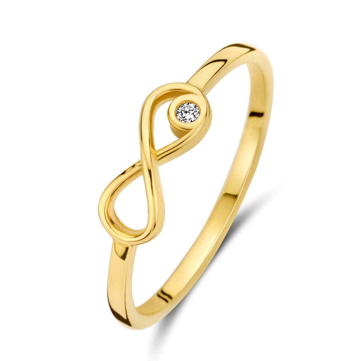 Damenring Endless mit Zirkonia Gold 585 57701