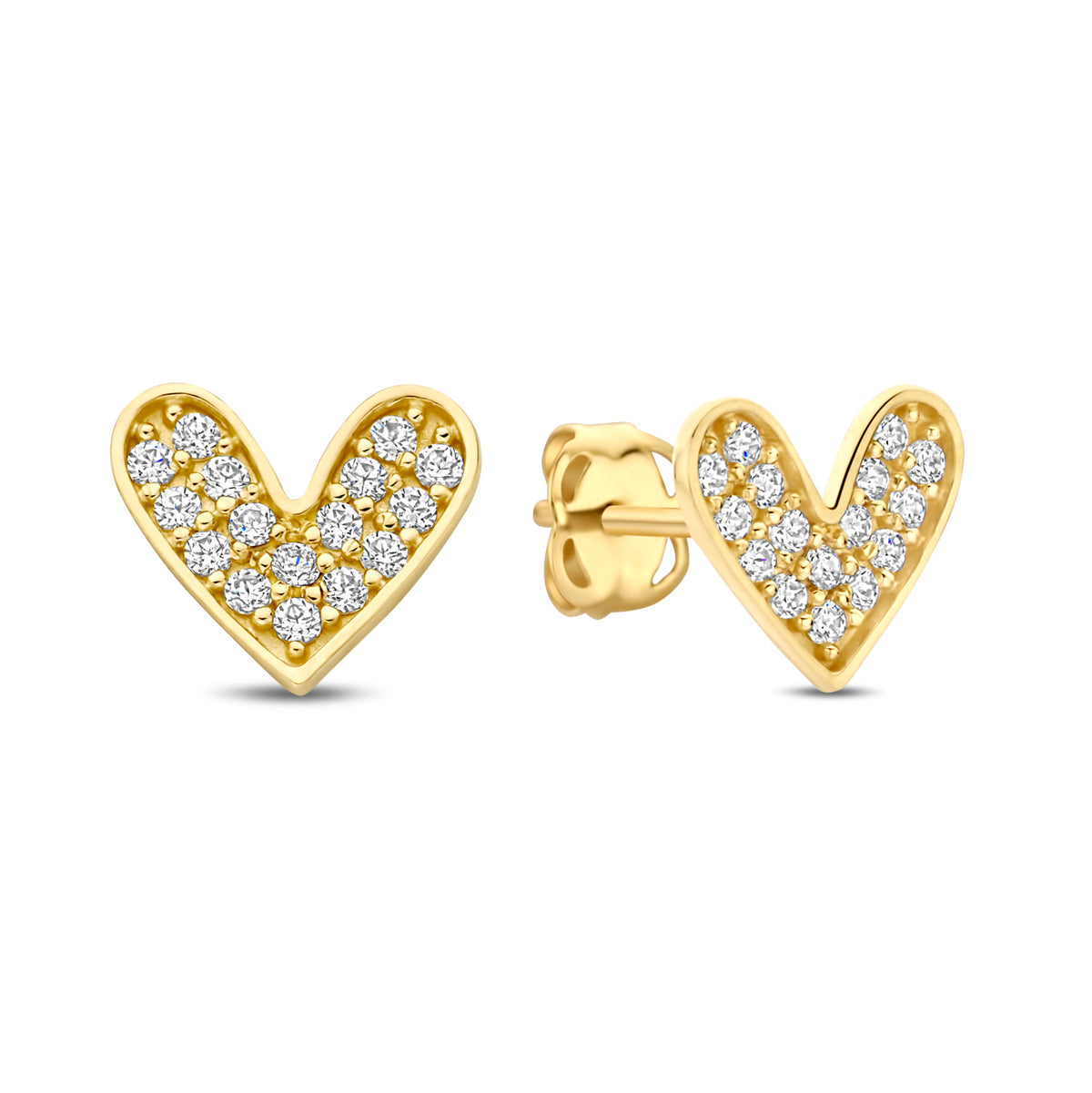 Ohrstecker Herz 32 Zirkonia Gold 585 57893