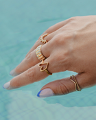 LUAMAYA Flowy Heart Ring