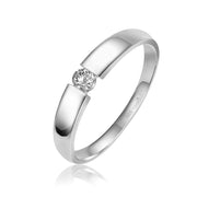 Lovebird Spannring mit Brillant 0,10 ct. Weissgold 585 LB130