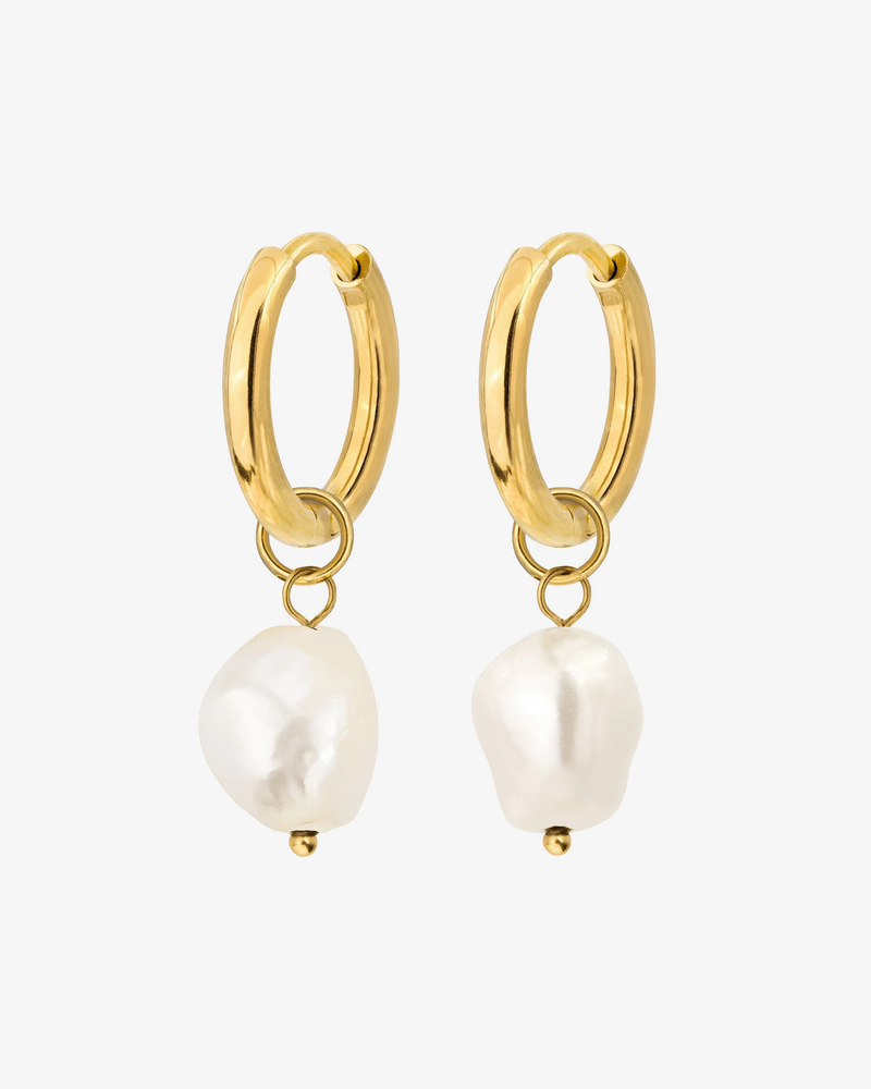 LUAMAYA Pearly Hoop Set