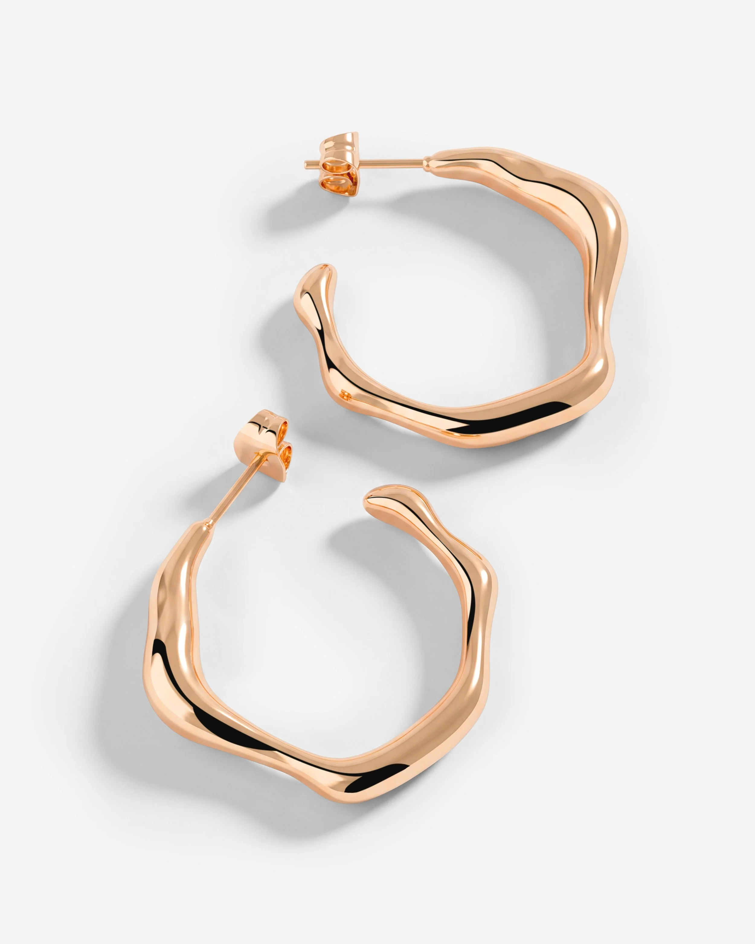 LUAMAYA Solar Wave Hoop Studs Large