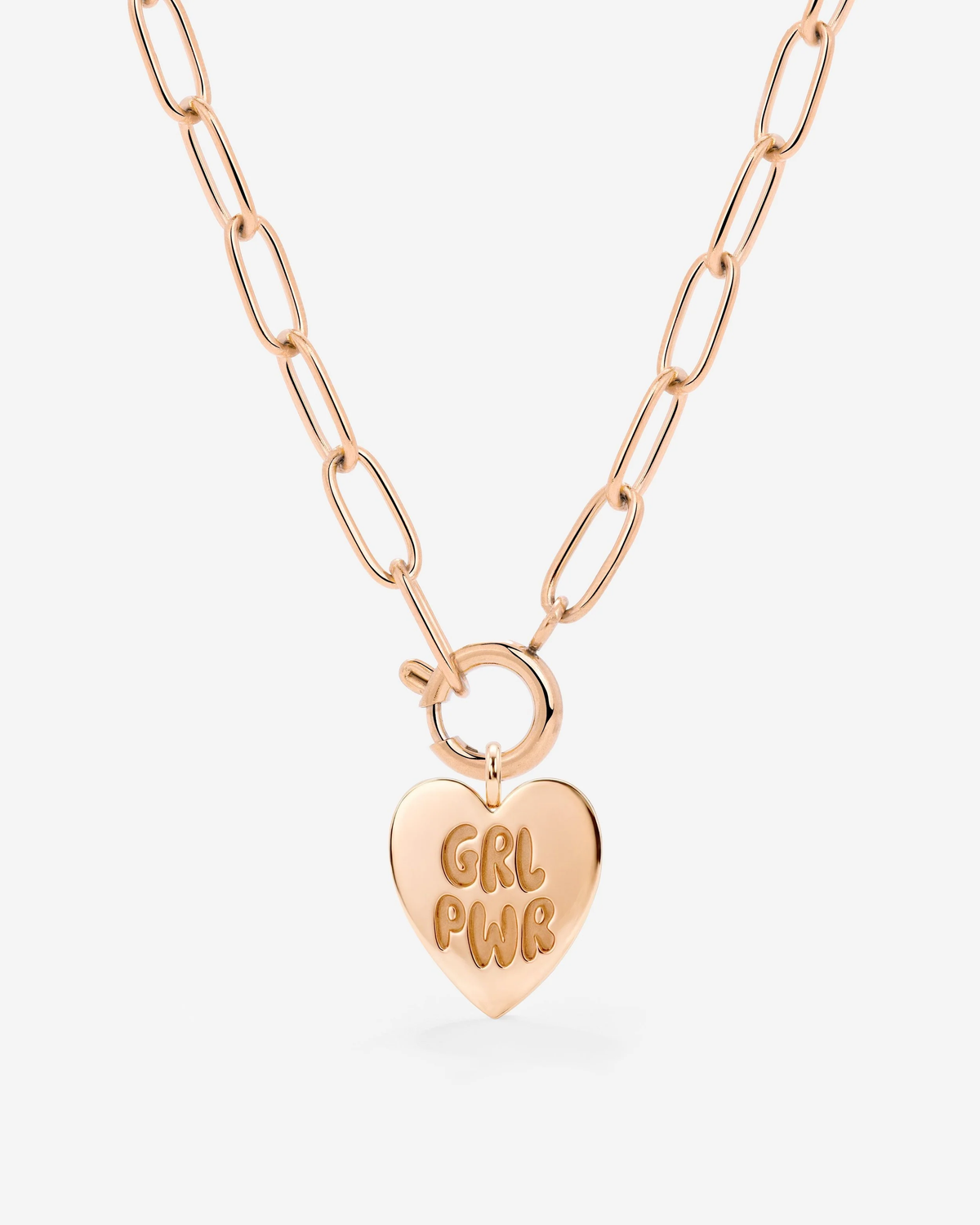 LUAMAYA Girl Power Oval Links Necklace